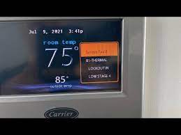 Carrier Infinity System Fault 81 Thermal Lockout In Low Or High Stage Resolved Bad Dual Capacitor Youtube