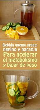Bebida Quema Grasa Pepino Y Naranja Para Acelerar El Metabolismo Y Bajar De Peso Bebida Acelerar Metabolismo Bebida Quema Grasa Nutricion Jugos Saludables