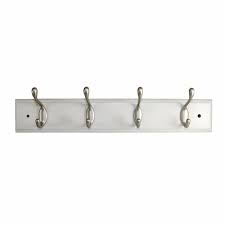 300lbs heavy duty clothing garment rail rack hanger. Syneco White Board 4 Hooks Coat Rack Bunnings Australia