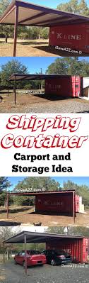 Shipping Container Carport And Storage Idea Isavea2z Com