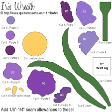 Iris Flower Template Click Here For The Templates Flower Quilts Applique Applique Templates Flower Quilts