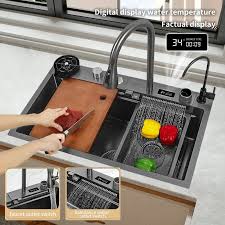 Nano Stainless Steel Waterfall Sink