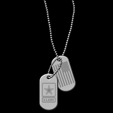 Id Army Dog Tags Hanging Silver Metal Png Clip Art Vector Us My Army Dog Tag Metallic Silver Beaded Chain