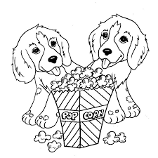 coloriage chien popcorn imprimer avec et pop corn dessin facile 22 dog coloring book page puppy pages 8 coloriages