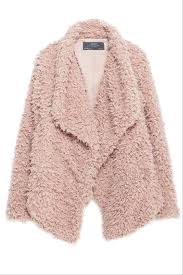 Zara Pink Soft Faux Fur Jacket Size 12 L Faux Fur Jacket Pink Faux Fur Jacket Fur Jacket