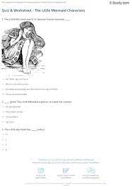 Take this quiz and test your mermaid trivia! Quiz Worksheet The Little Mermaid Characters Study Com