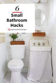 Small Space Solutions Hacks To Upgrade Your Compact Bathroom Vanity Tiny Bathroom Storage Tiny Bathroom Small Space Bathroom Vanity