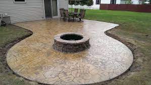 Maybe you would like to learn more about one of these? Hoffman Stamped Concrete Patio Firepit Area