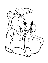Easter Winnie The Pooh Coloring Pages Easter Drawings Easter Cartoons Easter Coloring Pages