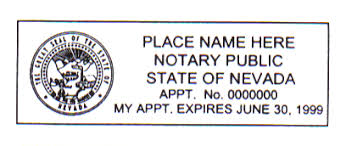 Before applying to be a nevada online notary public, you must have a regular notary commission and complied with the requirements of to taking an oath and filing a bond set forth in nrs 240.030 and 240.033. Nevada Notary Stamp Nevada Notary Stamp