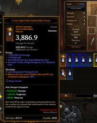 The most popular diablo iii barbarian builds and skills in patch 2.3. Was Just Testing The Levelling Process On A Barb Ahead Of The Season Starting Crafted And Upgraded A 2h Mighty Weapon And Got This Diablo3