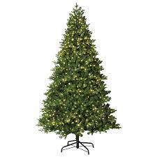 Lowes flocked skinny christmas tree shop. Holiday Living 7 5 Ft Crystal Pine Pre Lit Traditional Artificial Christmas Tree With 1200 Constant Warm White Led Lights In The Artificial Christmas Trees Department At Lowes Com