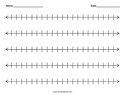 Blank Number Line Templates Printable Number Line Number Line Integer Number Line