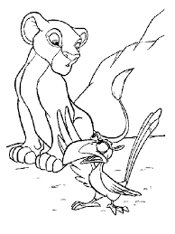Als de koning van de jungle door zijn jaloerse broer scar wordt vermoord, wordt simba als opvolger van zijn vader verbannen. Kleurplaat Disney Lion King Kleurplaten
