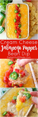 Jalapeno Popper Dip Doesn T Get Much Better Than This Made With Ro Tel And Rosarita Refried Beans This Hot Cream C Bean Dip Recipes Bean Cheese Dip Yummy Dips