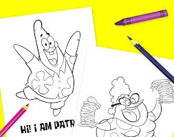 Show your kids a fun way to learn the abcs with alphabet printables they can color. The Patrick Star Show Character Coloring Pack Nickelodeon Parents