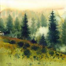 Watercolor Art On Instagram Watercolor By Antonio Ortego Check Out Portraits Magic Watercolor Scenery Watercolor Art Paintings Landscape Artist