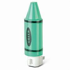 The prongs are not polarized, allowing you for either up or down orientation in the wall outlet. Crayon Shaped 120v Night Light With C7 Bulb And 4w Power Global Sources