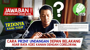 Tutorial kad kahwin diy coretan cik puan kam. Cara Print Undangan Custom Bolak Balik Agar Sejajar Pakai Coreldraw Youtube