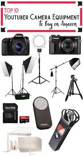Top 10 Youtuber Camera Equipment On Amazon What You Need To Create Content In 2020 Youtube Channel Ideas Youtube Hacks Vlogging Equipment