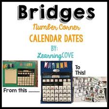 Bridges Math Calendar Numbers And Special Events For Number Corner Bridges Math Calendar Math Bridges Math Curriculum