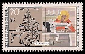 Deutsche post, pflanzer, 2 pfennig 1947, mint. Fur Die Jugend 1986 Handwerker Briefmarke Berlin
