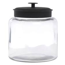 ： 85679 ， item model number: Anchor Hocking 1 1 2 Gal Glass Montana Jar With Black Metal Lid 8 1 2 Dia X 10 1 2 H
