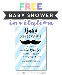 Free Printable Editable Pdf Baby Shower Invitation Diy Blue Little Man Mustache Instant Download Edit In Adobe Reader Instant Download Printables
