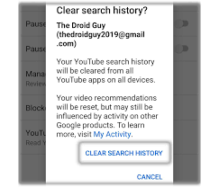 How do i delete my youtube history? How To Clear Youtube Search History On Android In 2021
