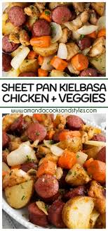 Sheet Pan Sausage And Veggies Recipe Sheet Pan Dinners Chicken Kielbasa Recipe Sheet Pan Dinners Chicken