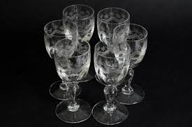 Six Anciens Verres A Liqueur Cristal Made In France 1950 Etsy Glassware Champagne Flute