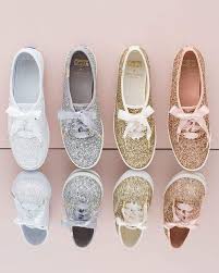 Keds X Kate Spade New York Women S Glitter Lace Up Sneakers Spade York Keds Zapatos De Novia Zapatos De Boda Decoracion De Zapatos