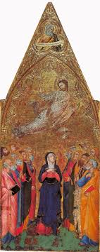 Il messaggio dell'ascensione di cristo è qui definito nella sua essenzialità: Andrea Vanni Ascensione Di Cristo 1355 60 Tempera Su Legno The Hermitage St Petersburg Ascensione Cristo Xvii Secolo
