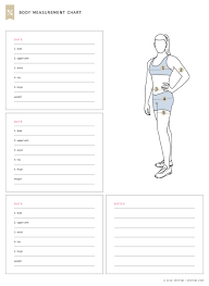 Credible Tracking Body Measurements Body Measurement Chart