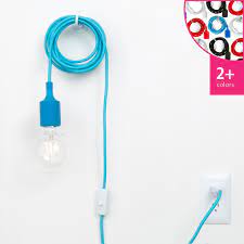 Silicone Plug In Pendant Light Cord Set From Color Cord Company Plug In Pendant Light Pendant Light Cord Pendant Light
