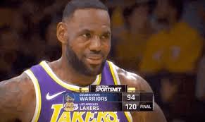 Trending GIF basketball lebron james lakers la lakers lakeshow lebron eyes  side to side lebron smirk lebron sneaky sneaky lebron