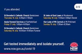 Jun 17, 2021 2:25 pm pt | last updated: Southwest Sydney Churchgoers And Funeral Attendees Cautioned Over Coronavirus