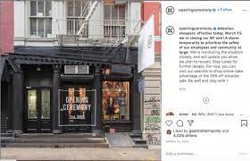 Screen Shot Of Opening Ceremony S Closing Announcement On Instagram In 2021 Retail Holiday Window Display Retail Fashion