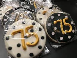 Table 65th Birthday Party Ideas For Mom 75th Birthday Cookies Happy 75th Birthday 75th Birthday Parties 75th Birthday Decorations