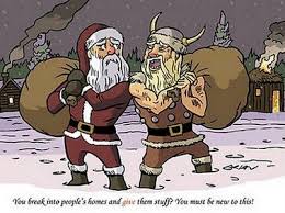 Viking Meets Santa Norse Viking Meme Vikings