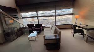 The décor focuses on modern comfort with some . Vdara Las Vegas 2 Bedroom Loft Suite Youtube