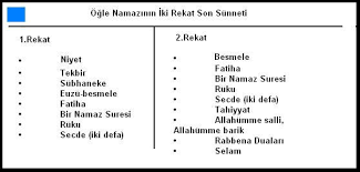 Aşağıda yatsı namazının kılınışının videolu anlatımını ve tablo şeklinde. Tablo Halinde Namaz Rekatlari