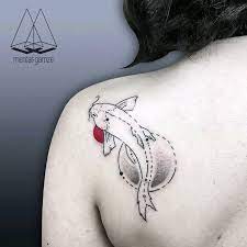 Koi Tatu Geometric Koi Tattoo Koi Tattoo Design Tattoos