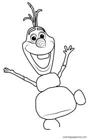 Olaf coloring pages are a fun way for kids of all ages, adults to develop creativity, concentration, fine motor skills, and color recognition. Happy Olaf Frozen Coloring Pages Olaf Coloring Pages Coloring Pages For Kids And Adults