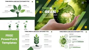 Business, creative, minimalist and multipurpose free powerpoint . Free Think Green Powerpoint Templates Ecology Slides 2020