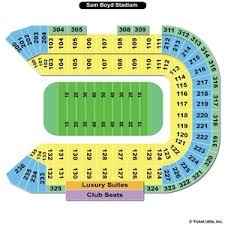 78 Complete Sam Boyd Stadium Seating Chart View