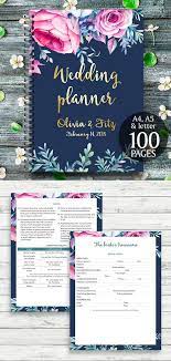 Wedding Binder Wedding Book Pink Navy Wedding Planner Printable Wedding Organizer P Online Wedding Planner Wedding Planning Book Wedding Planner Printables
