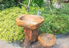 outdoor garden sink with hose reel