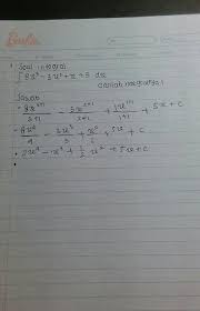 Oct 06, 2015 · sebelum masuk ke pembahasan contoh simak duluh ketentuannya → a`¹ = 1/a ab`¹ = a/b 10³ = 10 × 10 × 10 contoh : Berikan Contoh 1 Soal Dan Jawaban Integral Tertentu Dan Integral Tak Tentu Brainly Co Id