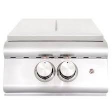 The blaze lte propane gas double side burner features two heavy duty 12,000 btu brass plated burners for enhanced performance and superior heat retention. Blaze Built In Premium Lte Double Side Burner With Lights Blaze Grills